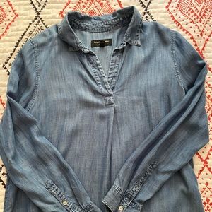 Banana Republic Lyocell Chambray Popover Tunic